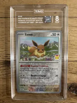 Eevee - (Pokemon Day 2025) (Reverse Cosmos Holo) 074/131 - TAG 8 - Image 1