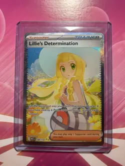 Pokemon Lillie's Determination SIR English 184/132 Me01: Mega Evolution Holo - Image 1