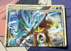 2010 Pokemon Suicune & Entei Top Legend Piece 94/95 Unleashed Ultra Rare Holo - Image 1