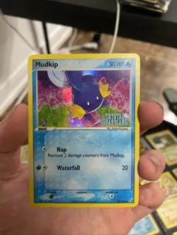 Mudkip - 058/100 (#58/100) EX - Crystal Guardians LP Pokemon STAMPED HOLO - Image 1