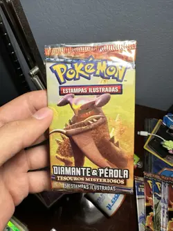 Pokemon Diamond & Pearl Booster Pack Portuguese Mysterious Treasures 820650404207 - Image 1