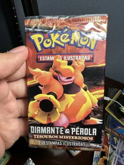Pokemon Diamond & Pearl Booster Pack Portuguese Mysterious Treasures 820650404207 - Image 4