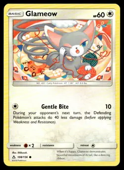 Glameow Common SM Ultra Prism 108/156 Moderately Played Buy 10 Get 10 Free - Image 1