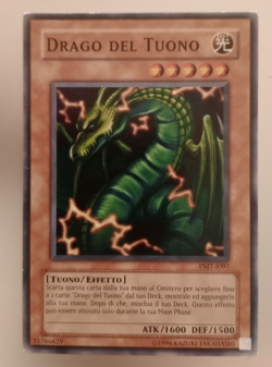Yu-Gi-Oh Drago del Tuono PMT-I097 Italiano Vintage 1996 LP Thunder Dragon - Image 1