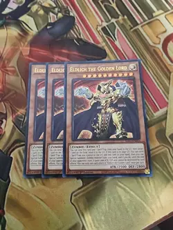 3X Eldlich The Golden Lord RA01-EN019 Ultra Rare 1ST ED NM Yugioh - Image 1