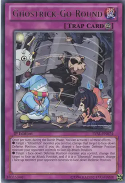Yugioh Ghostrick-Go-Round LVAL-EN074 Rare 1st Edition LP - Image 1
