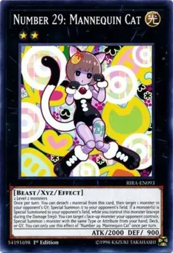 Number 29: Mannequin Cat - RIRA-EN093 - Common - 1st Edition - Lightly Played - Image 1