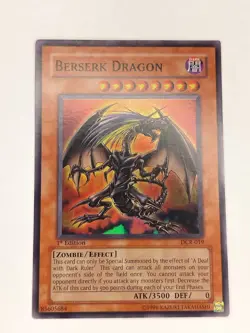 Yu-Gi-Oh! TCG Berserk Dragon 1st Edition DCR-019 Super Rare VLP - Image 1