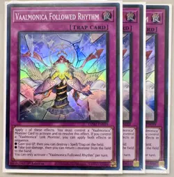 VASM-EN039 Vaalmonica Followed Rhythm x3 Super Rare 1st Edition YuGiOh - Image 1