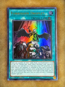 Yugioh Forbidden Droplet BLMM-EN171 Ultra Rare 1st Ed NM - Image 1