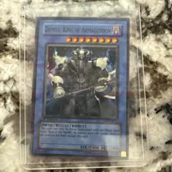 Yugioh 1st Ed Demise, King of Armageddon - Ultimate Rare SOI-EN035 Near Mint/M - Image 1