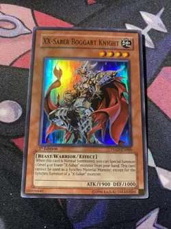 Yu-Gi-Oh! XX-Saber Boggart Knight TSHD-EN000 1st Edition Super Rare VLP - Image 1