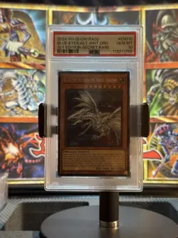 2024 YU-GI-OH! RA02 BLUE-EYES ALT WHT DRG 1ST EDITION-SECRET RARE PSA MINT 10 - Image 1