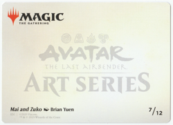 Mai and Zuko Art Card [Avatar: The Last Airbender] MTG - Image 2