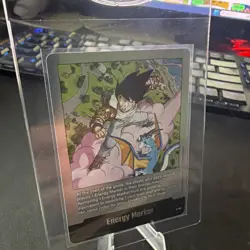 Energy Marker E-80 Silver Goku Manga Booster 02 Dragon Ball Card English - Image 1