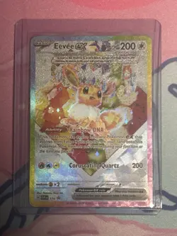 Pokemon TCG Eevee EX 174 Prismatic Evolutions Black Star SPC Promo Card Mint - Image 1