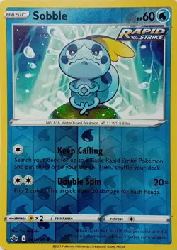 041/198 SOBBLE REVERSE HOLO CHILLING REIGN POKEMON CARD - Image 1