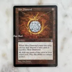 Magic the Gathering Mox Diamond NM Card 1998 MTG RARE HTF - Ships Carefully - Image 3