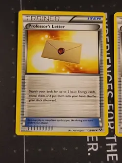 2014 Pokemon x3 Card Trainer Lot: Prof. Letter, Ultra Ball, Gengar Spirit Link - Image 2