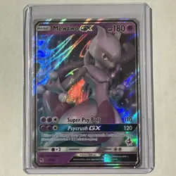 Mewtwo GX Holo Ultra Rare Card Hidden Fates 31/68 Pokemon TCG - Image 1