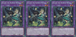3X MP23-EN249 Hugin the Runick Wings - Prismatic Secret Rare Card - 1st Edition - Image 1