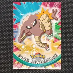 Pokemon Card Hitmonlee #106 Topps Trading Cards serie 1 Excellent Italiano - Image 1