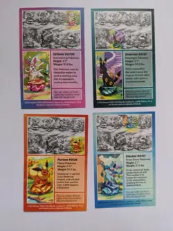 Pokemon 2025 Prismatic Evolutions Mini Tin Promo Art Card Bundle X4 - Image 2