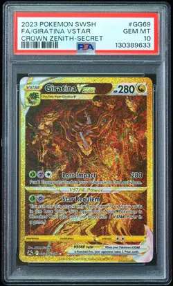 2023 Giratina VSTAR #GG69 Crown Zenith PSA 10 Pokemon Card - Image 1
