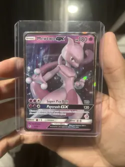 Pokemon Mewtwo GX 31/68 Hidden Fates Ultra Rare Holo Card Near Mint Stamped Holo - Image 2