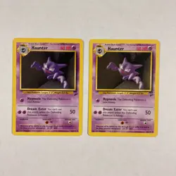 2x Pokemon TCG Haunter 43/130 Base Set 2 cards - Image 1
