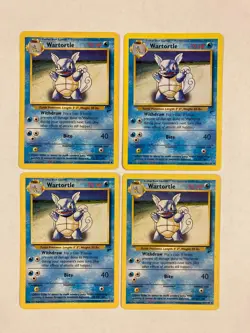 4x Pokemon TCG Wartortle 63/130 Base Set 2 cards - Image 1