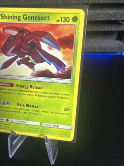Pokemon TCG Shining Genesect Holographic Rare Card 9/73 Shining Legends - Image 3