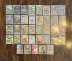 Pokemon Near Mint Full Art Illustration Rare Card Lot 37 Cards - Image 1