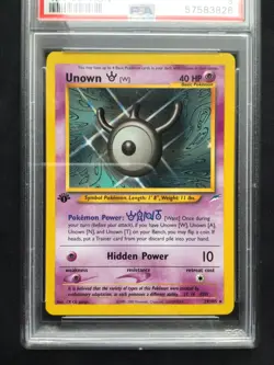 Pokemon Cards: 1st Edition Neo Destiny Rare: Unown W 29/105: PSA 9 - Image 2