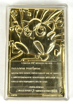 Pokemon Pokeball with 23K Gold Plated Jigglypuff Card Burger King Premium 1999 - Image 4