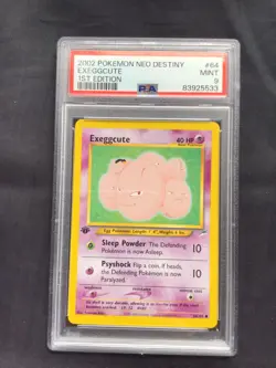 Pokemon Cards: 1st Edition Neo Destiny Common: Exeggcute 64/105: PSA 9 - Image 1