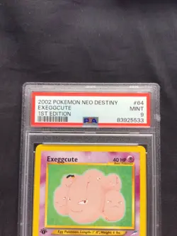 Pokemon Cards: 1st Edition Neo Destiny Common: Exeggcute 64/105: PSA 9 - Image 3
