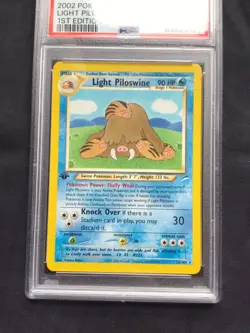 Pokemon Cards: 1st Edition Neo Destiny Rare: Light Piloswine 26/105: PSA 9 - Image 2