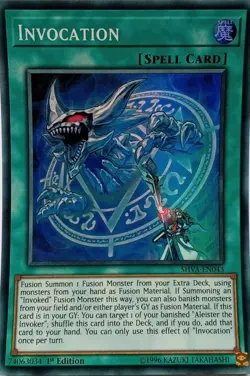 SHVA-EN043 INVOCATION SUPER RARE 1ST EDITION YuGiOh CARD - Image 1
