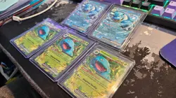5 Cards - Pokemon MEW - X3 003/165 venusaur EX / X2 Blastoise EX 009/165 #01 - Image 1