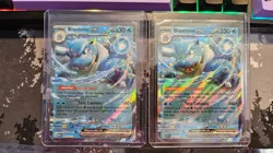 5 Cards - Pokemon MEW - X3 003/165 venusaur EX / X2 Blastoise EX 009/165 #01 - Image 4