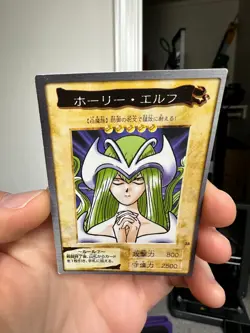 Yugioh Bandai Carddass Mystical Elf #35 1998 Japanese YGO JP TCG OCG Card - Image 3