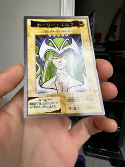 Yugioh Bandai Carddass Mystical Elf #35 1998 Japanese YGO JP TCG OCG Card - Image 4
