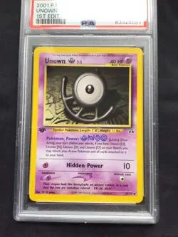 Pokemon Cards: 1st Edition Neo Destiny Uncommon: Unown U 51/105: PSA 9 - Image 2
