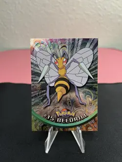 Beedrill #15 Holo Pokemon Topps Chrome Trading Cards Series 1 Vintage 2000 - Image 1