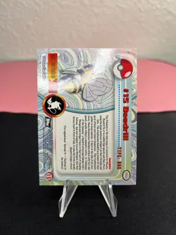 Beedrill #15 Holo Pokemon Topps Chrome Trading Cards Series 1 Vintage 2000 - Image 3