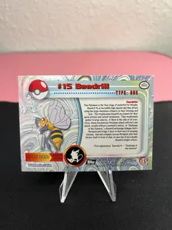 Beedrill #15 Holo Pokemon Topps Chrome Trading Cards Series 1 Vintage 2000 - Image 4