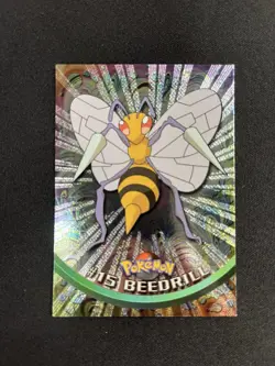 Beedrill #15 Holo Pokemon Topps Chrome Trading Cards Series 1 Vintage 2000 - Image 5