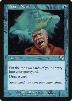 Mental Note | Moderately Played MP Judgment Common Magic MtG - Image 1