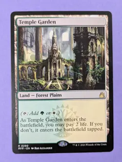 MTG Magic The Gathering: Ravnica Remastered: Temple Garden #0290 Rare - NM - Image 1